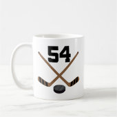 Ice Hockey Player Jersey Number 54 Gift Koffiemok (Links)