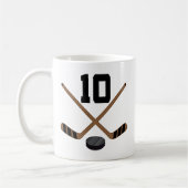 Ice Hockey Player Jersey nummer 10 Gift Koffiemok (Links)