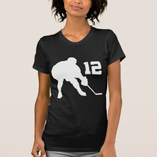 Ice Hockey Player Jersey nummer 12 T-shirt
