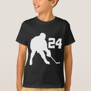Ice Hockey Player Jersey nummer 24 T-shirt