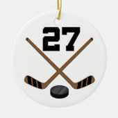 Ice Hockey Player Jersey nummer 27 Ornament (Voorkant)