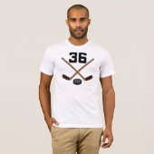 Ice Hockey Player Jersey nummer 36 Gift T-shirt (Voorkant volledig)