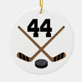 Ice Hockey Player Jersey nummer 44 Ornament (Voorkant)