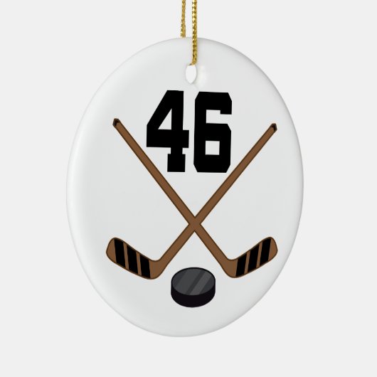 Ice Hockey Player Jersey nummer 46 Ornament (Rechts)