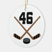 Ice Hockey Player Jersey nummer 46 Ornament (Links)