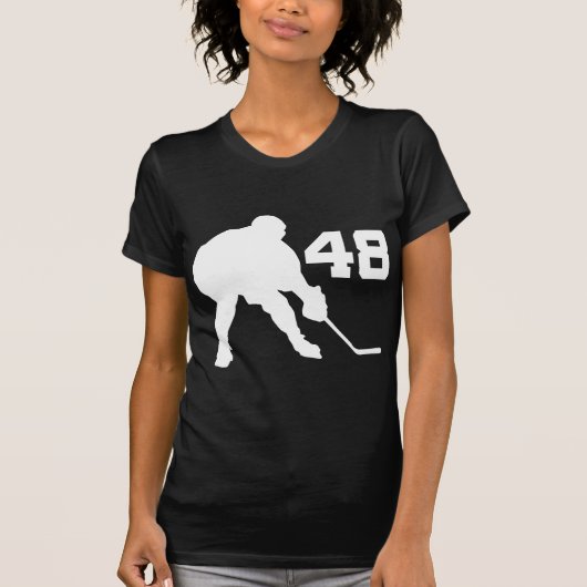 Ice Hockey Player Jersey nummer 48 T-shirt (Voorkant)