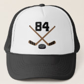 Ice Hockey Player Jersey nummer 84 Gift Trucker Pet (Voorkant)