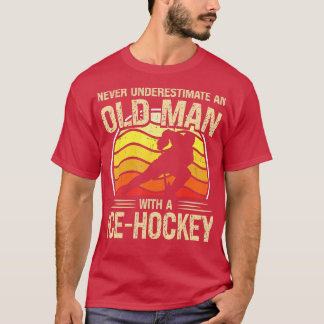 Ice Hockey Player Mannen Vrouwen onderschatten noo T-shirt