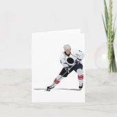 Ice Hockey Player Note-kaarten Kaart (Voorkant)