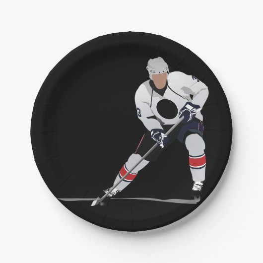 Ice Hockey Player Paper-Borden Papieren Bordje (Voorkant)