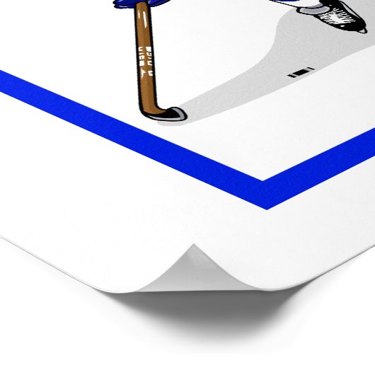 Ice Hockey Player Poster (Hoek)