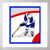 Ice Hockey Player Poster (Voorkant)