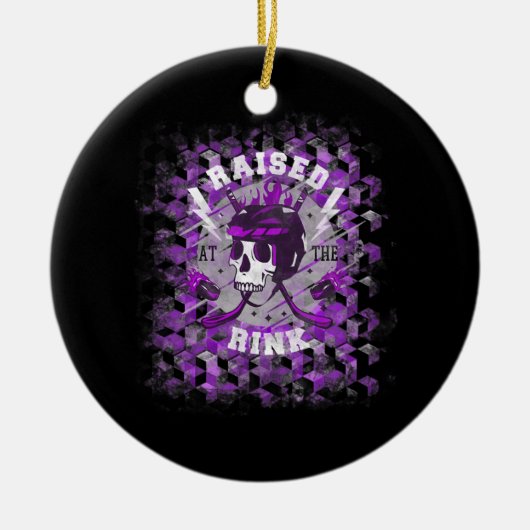 Ice Hockey Player recht buiten de straf Keramisch Ornament (Voorkant)