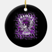 Ice Hockey Player recht buiten de straf Keramisch Ornament (Achterkant)