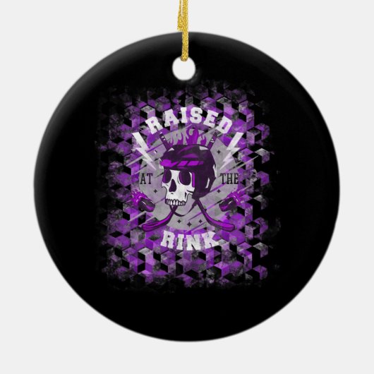 Ice Hockey Player recht buiten de straf Keramisch Ornament (Achterkant)