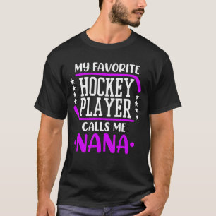 Ice Hockey Player roept me nana Coach Sport Graph T-shirt