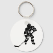 Ice Hockey Player Sleutelhanger (Voorkant)
