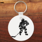 Ice Hockey Player Sleutelhanger (Voorkant)