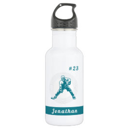 Ice Hockey Player Sportsternaam & nummer Kinder Waterfles