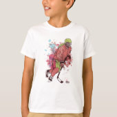 Ice Hockey Player T-shirt (Voorkant)