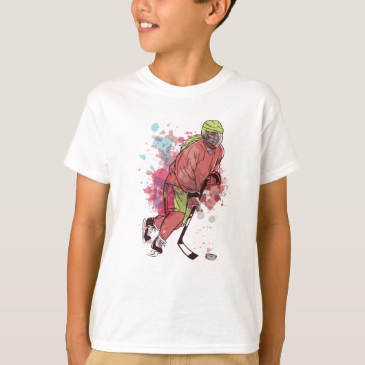 Ice Hockey Player T-shirt (Voorkant)