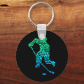 Ice Hockey Player Youth Men Kids Boys  Sleutelhanger (Voorkant)