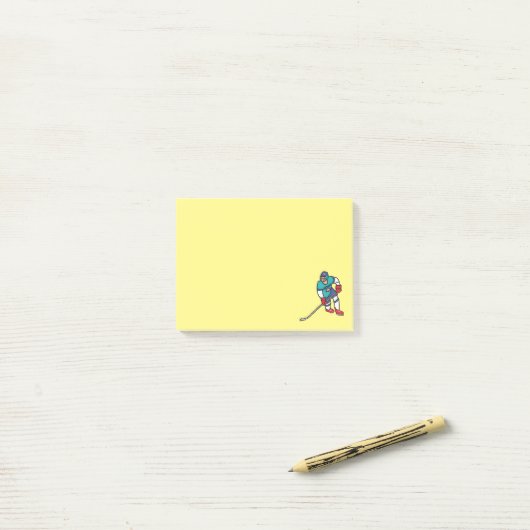 Ice Hockey Post-it® Notes (Op bureau)