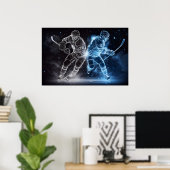 Ice Hockey Poster (Thuiskantoor)
