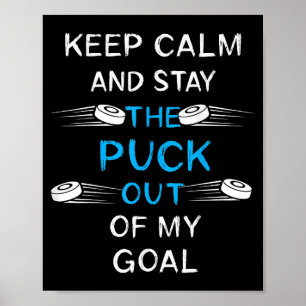 Ice Hockey Puck speelt Ice Hockey Winter Team Spor Poster