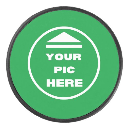 Ice Hockey Puck - Uw Afbeelding toevoegen (Voorkant)