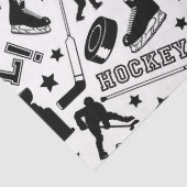 Ice Hockey Pucks Sticks Player Game Goals Sports Tissuepapier (Detail)