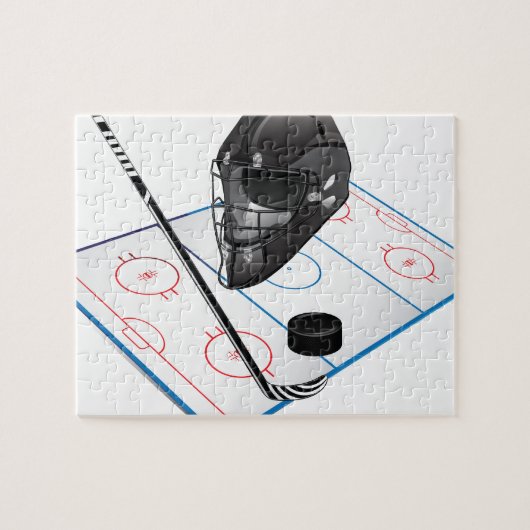 Ice Hockey Puzzle Legpuzzel (Horizontaal)