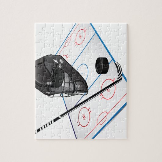 Ice Hockey Puzzle Legpuzzel (Verticaal)