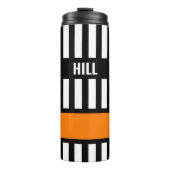 Ice Hockey Reference Zebra Stripe Thermal Tumbler Thermosbeker (Voorkant)