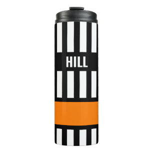 Ice Hockey Reference Zebra Stripe Thermal Tumbler Thermosbeker