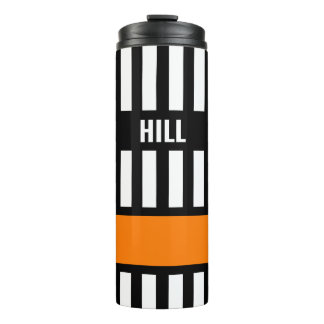 Ice Hockey Reference Zebra Stripe Thermal Tumbler Thermosbeker