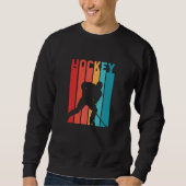 Ice Hockey Retro  Silhouette Trui (Voorkant)