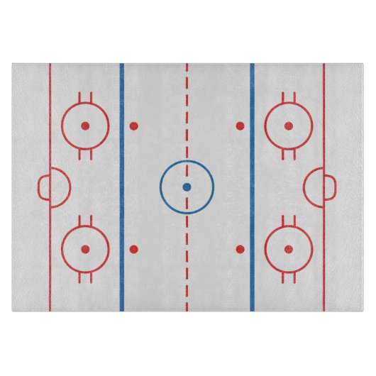 (Ice) Hockey Rink Cutting Board Snijplank (Voorkant)