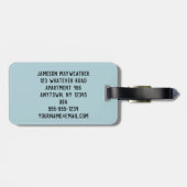 Ice Hockey Rink Disted Style Graphic Bagagelabel (Achterkant horizontaal)