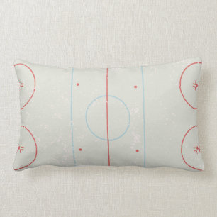 Ice Hockey Rink Disted Style Graphic Kussen