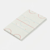 Ice Hockey Rink Disted Style Graphic Post-it® Notes (Schuin)