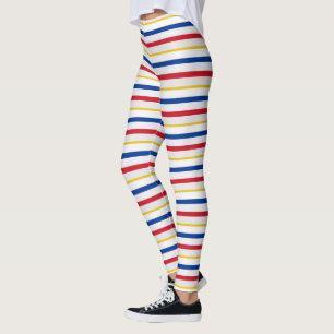 Ice Hockey Rink geïnspireerde stripes Leggings