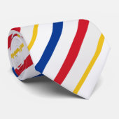 Ice Hockey Rink geïnspireerde stripes Stropdas (Opgerold)