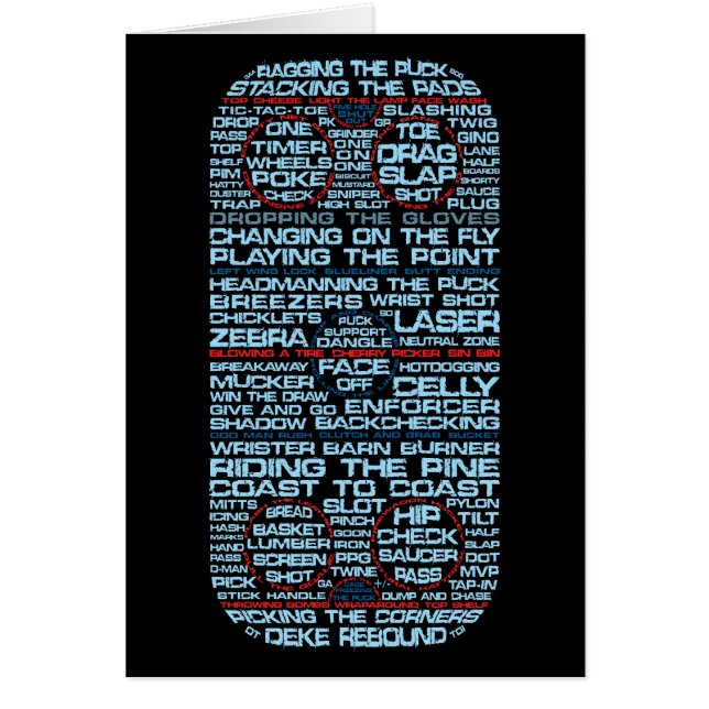 Ice Hockey Rink Typografie (Voorkant)