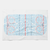 Ice Hockey Rink Word Art Theedoek (Horizontaal)