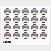 Ice hockey ronde sticker (Vel)