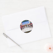Ice hockey ronde sticker (Envelop)