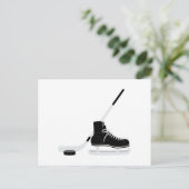 Ice Hockey Schaats Briefkaart (Staand voorkant)