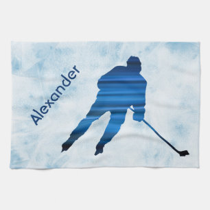 Ice Hockey schaats-handdoekspeler blauw Theedoek