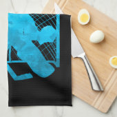 Ice hockey schaats towel goalie turquoise theedoek (Quarter Fold)